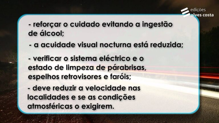 Dicas para Condu&ccedil;&atilde;o Noturna Segura